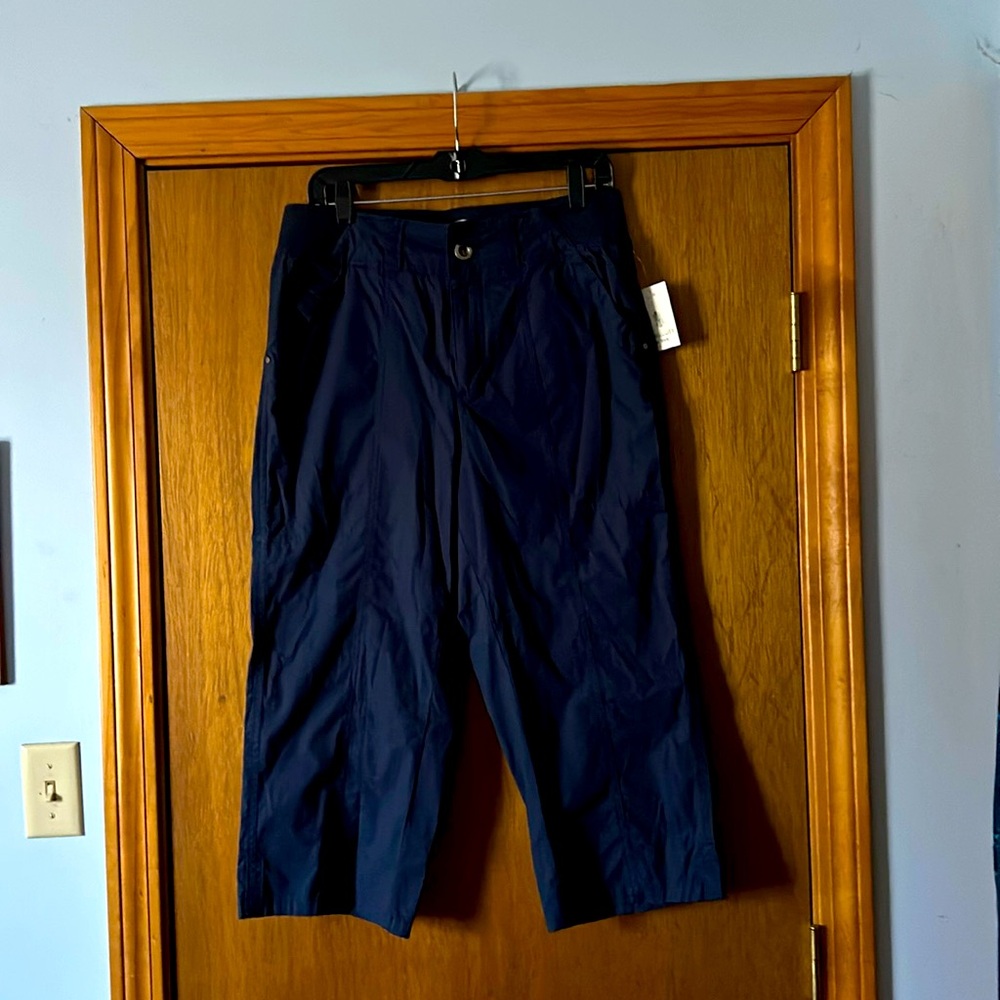 Prescott New York Navy Blue Capris NWT